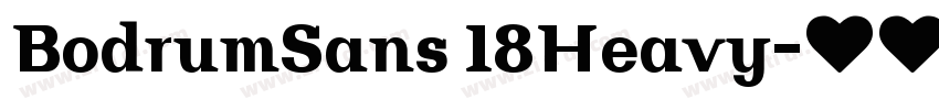 BodrumSans 18Heavy字体转换